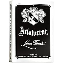 Aristocrat Signature Series Playing Cards Deck, 1 Deck of Black Playing Cards, Thin Crushed, Special Edition