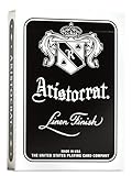 Aristocrat Signature Series Playing Cards Deck, 1 Deck of Black Playing Cards, Thin Crushed, Special Edition