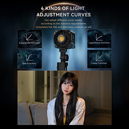 Image of Yongnuo YNLUX100 Pro Handheld Continuous Output Lighting, 120W COB LED Video Light with Bowens Mount, 2700-6500K Bi-Color CRI95+ Wireless Remote, for Portrait Wedding Outdoor Shooting YouTube Videos