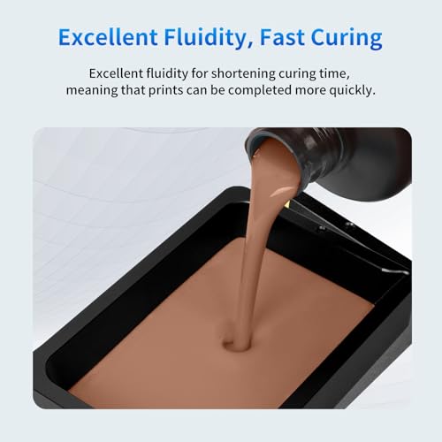 Image of ANYCUBIC Upgraded 8K 3D Printer Resin, 3D Printing Resin with High Precision and Quick Curing & Excellent Fluidity for LCD 4K /6K /8K /12K /16K 3D Printing (Crimson Clay, 1kg)