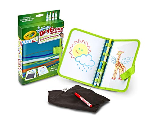 Crayola Washable Dry Erase Travel Pack, Whiteboard for Kids, Ages 4, 5, 6, 7 by Crayola - Image 2