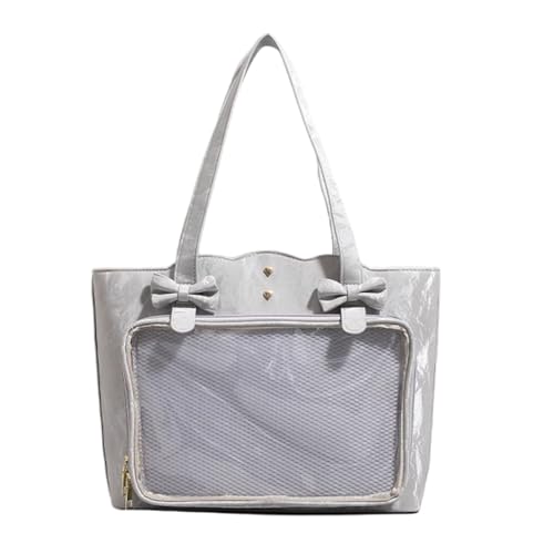 Sac à bandoulière dessin animé japonais léger avec finitions esthétiques en cuir PU