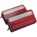 AB1 flexzon 2 x tylna lampa tylna 12 V LED przyczepa furgonetka ciężarówka przyczepa kempingowa wskaźnik zatrzymywania hamulca