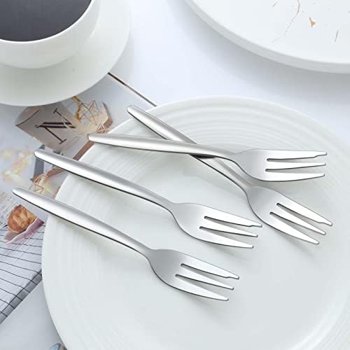 Cake Forks, Funnydin 36 Pieces Stainless Steel Forks Set, 5.7 Inch, Forks Cutlery Only, Dishwasher Safe, Cutlery Starter Forks, Cake Forks, Dessert Forks and Dinner Forks for Home Kitchen & Restaurant