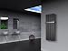 Produktbild Badheizkörper Design Peking 2, HxB: 120 x 47 cm, 799 Watt dunkelgrau (metallic) + 1 Handtuchhalter (50mm) (Marke: Szagato) Made in Germany / Top-verarbeiteter Bad und Wohnraum-Heizkörper (Mittelanschluss)