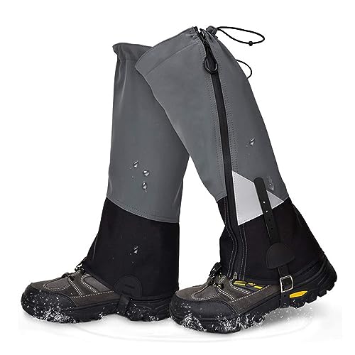 Lixada Outdoor Gamaschen Wasserdicht,zum Schutz von Hose&Schuhe vor Schnee/Regen/Insekten, Gaiters Schneewandern, Klettern Boot zum Wandern,Jagd,Fahrrad,Trekking, Klettern, und Skifahren Unisex