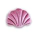 Cojín decorativo con forma de conchas, cojín Scallop Shells, cojín de peluche de polipropileno, cojín decorativo, ideal como regalo, Rosa, morado, 34 * 25 cm