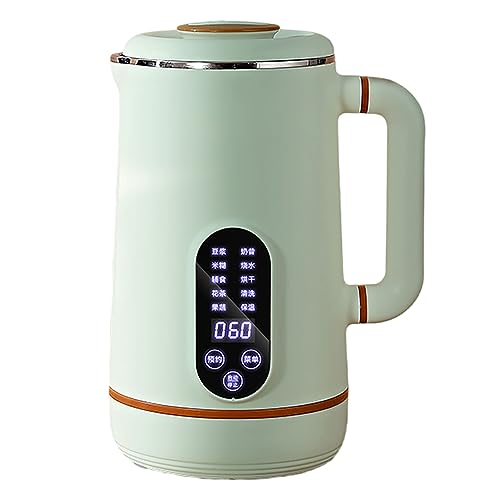 COYOUCO Soy Milk Maker, Nut Milk Maker, Automatic Almond Milk Maker 800Ml Soy Milk Maker with Keep Warm/Self-Cleaning,Green