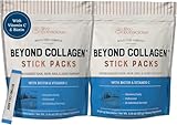 Live Conscious Beyond Collagen Peptides Powder Unflavored Packets-Hydrolyzed Collagen Powder-Hair Skin Nail & Joint Support- I II III V & X Grass-Fed Collagen Supplements for Women & Men 30 Pack (2pk)