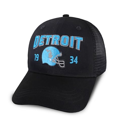 Trucker Hat for Men Women, Sport Apparel Gifts for Men, Accessories Embroidered Baseball Cap Blue-Black