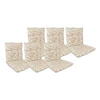Set Di 6 Cuscini Per Sedia Con Lacci - Imbottiti In Cotone, Made In Italy, Spessore 6 Cm - Foto 13