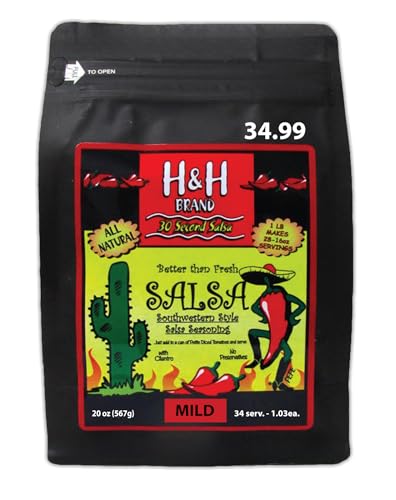30 Second Salsa Seasoning Mix - Mild, (20-oz. Bag Makes 34, 15-oz. Batches of Salsa, 1.03-Each)