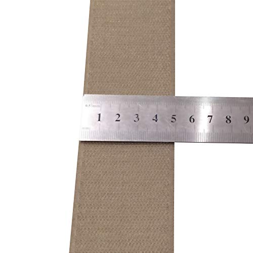 Fecho De Contato Macho E Fêmea 50mm X 1 Metro - Caqui Escuro