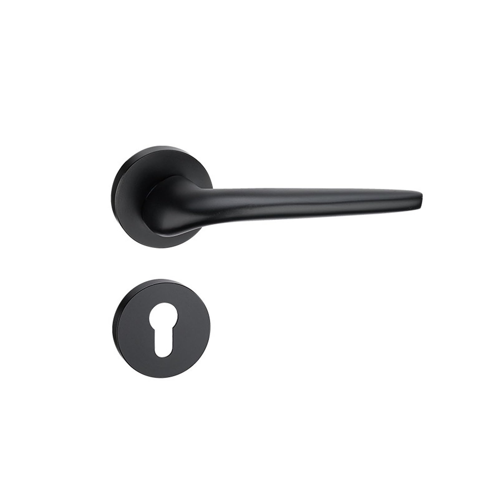 Serrure de porte intérieure magnétique noire mécanique pour porte en bois FT41