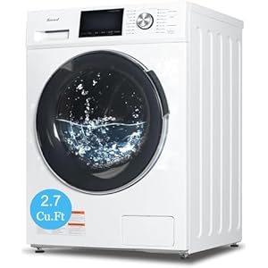 Smad 2.7 Cu.Ft Compact Front Load Washing Machine Cold Wash Laundry Machine 36 Mins Quick Wash, 14 Washing Programme Space Saving Washer