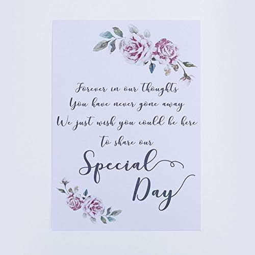 Luck and Luck Wedding Sign Forever in our thoughts with easel Rember Loved Ones