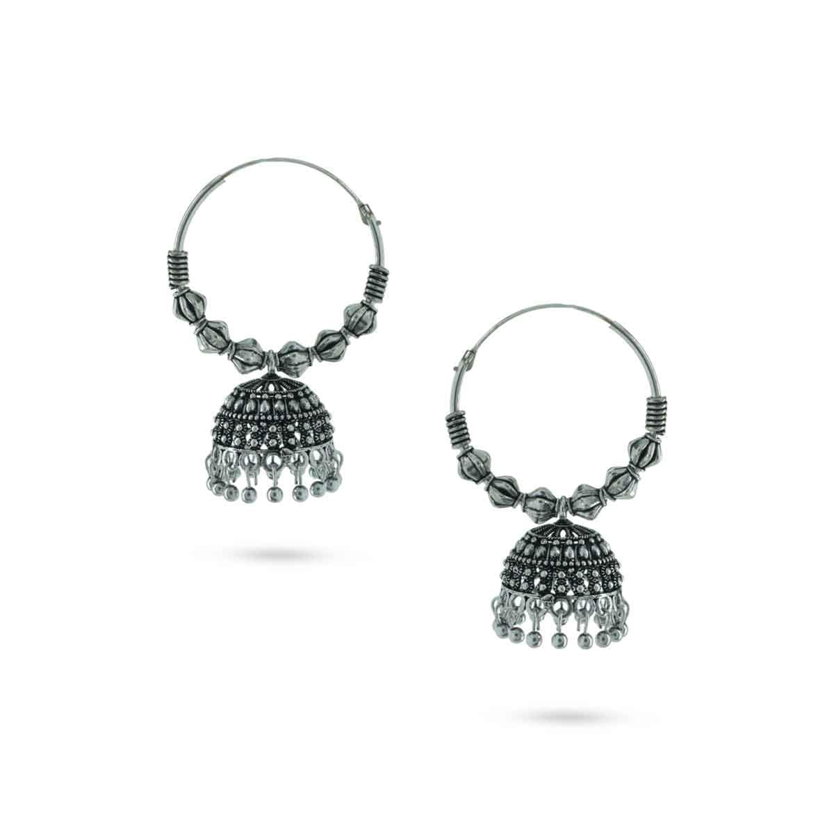 gargi by p.n. gadgil and sons | Utsaav Collection | Oxidised Jhumka Earrings | Gifts for Girlfriend, Women & Girls-picture-17