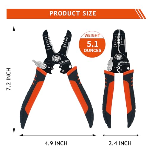 image for XUDYVCO 5-In-1 Wire Stripper Tool, 3rd Generation Wire Strippers for 1