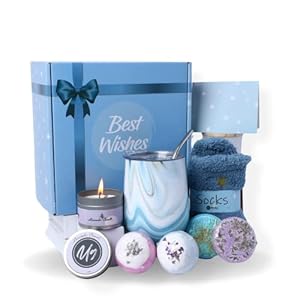 get well soon gifts for women, Cheer Up Birthday Gifts for Friends & Teachers, Skin and Self Care Kit, Sympathy Gift With Coffee Tumbler, Thinking of You Spa Gift Baskets for Females