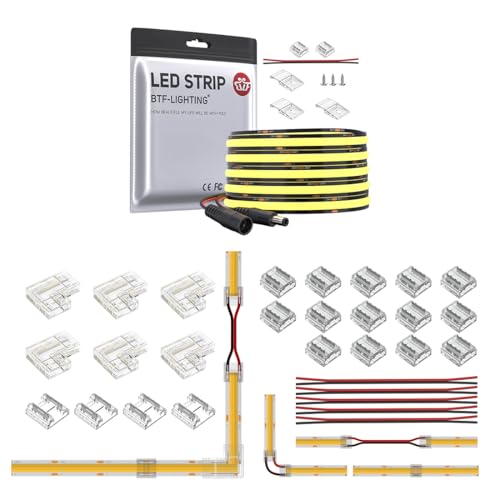 Tira LED COB FCOB 480 LEDs/m 16.4FT Blanco cálido 2700K miniatura 1