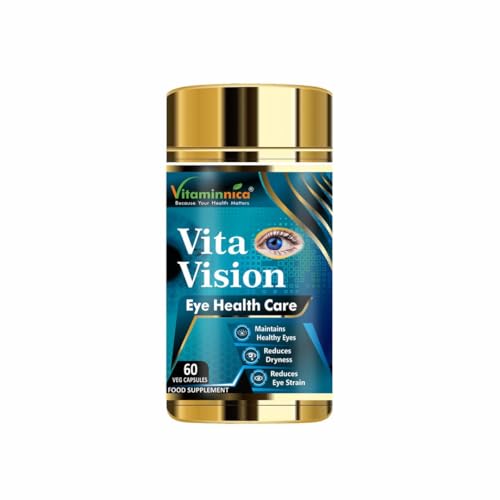 Vitaminnica Vita Vision - Maintain Healthy Eyes, Reduces Dryness & Eye Strain (Pack of 1)- 60 Capsules