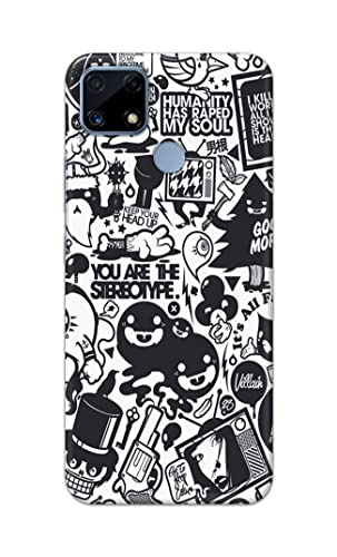 Image of Printed Hard Back Cover Case for Realme Narzo 30A Back Cover (Mixed Cartoon) -1302
