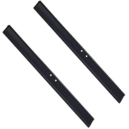 2PCS Replacement Silicon Rubber Squeegee Blade, 10 Inch Black