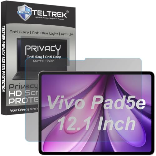 Image of Privacy Matte Anti Peep Screen Guard Compatible With vivo Pad5e / iQOO Pad 5e Tab (12.1 inch Inch Tablet) Anti Spy Screenguard Not a Tempered Glass Screen Protector