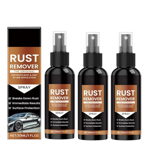 Power Rostentferner-Spray, leistungsstarker Metallreiniger für Rostbehandlungen, Mehrzweck-Anti-Rost-Inhibitor, Entrosting-Spray, Autowartung, Reinigung, Rostlöser, 3 Stücks Power Rostentferner-Spray, leistungsstarker Metallreiniger für Rostbehandlungen, Mehrzweck-Anti-Rost-Inhibitor, Entrosting-Spray, Autowartung, Reinigung, Rostlöser, 3 Stücks