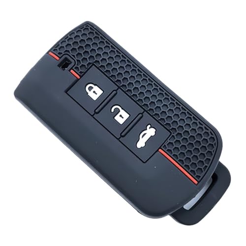 Housse de clé silicone Mitsubishi anti-choc pour télécommande 3 boutons