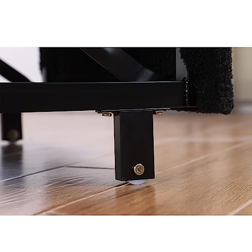 Sillón Convertible Plegable Negro y Blanco miniatura 6
