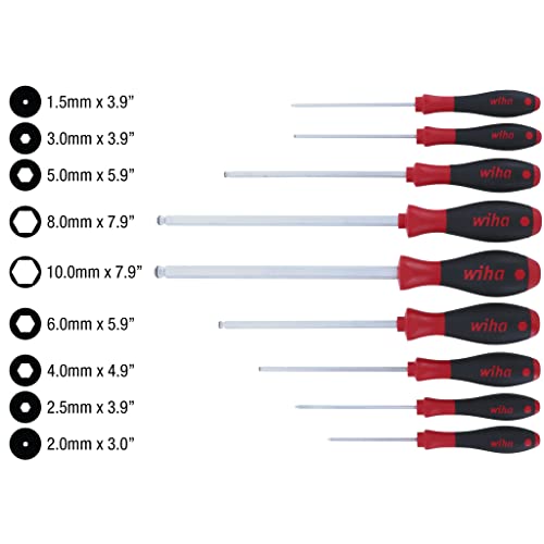 Wiha 36790 9-Piece Metric Magicring Ball End Hex Driver #TOP3