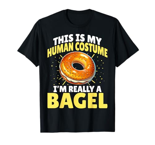 This Is My Human Costume I'm Really a Bagel Halloween Camiseta