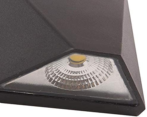 Miniatura 5 de 12W LED al aire libre exterior apliques puerta puerta luz impermeable accesorio lámpara negro blanco puro