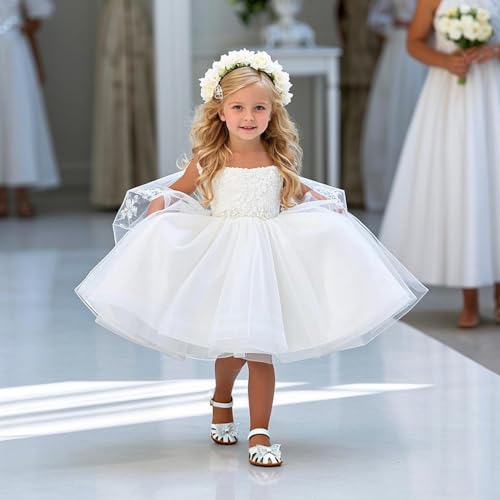 Image of THEE BRON Toddler Girls Closed-Toe Sandals Sweet Retro Cutout Summer Dress Shoes