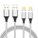 Fuerte cable de carga magnético: cable de carga magnético micro USB de ZIIXII con una fuerte fuerza de atracción magnética que asegura tu proceso de carga y transferencia de datos. El cable magnético y el adaptador reversible se conectan automáticamente, especialmente cómodo durante la conducción y solo tienes una mano para resolver tu problema de carga.