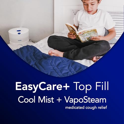 Vicks-EasyCare-Plus-Top-Fill-Filter-Free-Cool-Mist-Humidifier-Small-RoomFor-Vapors-2-Ways-Works-with-Vicks-VapoPads-and-VapoSteam-White Vicks EasyCare Plus Top Fill Filter Free Cool Mist Humidifier Small RoomFor Vapors 2 Ways Works with Vicks VapoPads and VapoSteam White