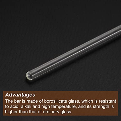 Meccanixity MEA220226EE0430 3.3 Borosilicate Glass Stick 9.84 Inch Length 5Mm Dia Stir Rod Mixing Tools With Both Ends Round For Lab Kitchen Science 3Pcs thumb #3