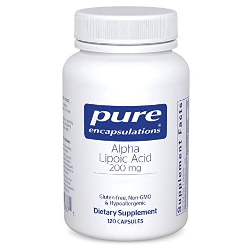 Pure Encapsulations Alpha Lipoic Acid 200 mg - 200mg ALA - Liver & Antioxidant Support* - for Nerve Health & Carb Metabolism - Vegan & Non-GMO Supplement - 120 Capsules