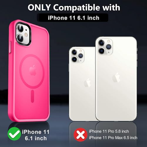 Mocca Strong Magnetic For Iphone 11 Phone Case,[Compatible With Magsafe][Glass Screen Protector+Camera Lens Protector] Slim Thin Shockproof Cover Case For Iphone 11 6.1 Inch thumb #6