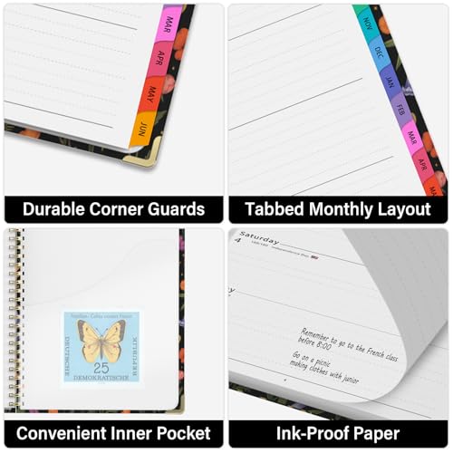 Academic Planner 2026–2027, A4 Hardcover Weekly Monthly Planner, Large 8.5" x 11" School Year Planner July 2026 to July 2027, with Bookmark, Pocket Folder and Sticky Notes, Grounded Magic - Image 6