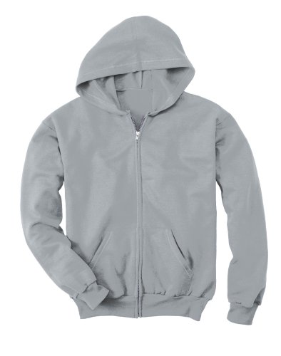 Hanes Comfortblend Ecosmart Full-Zip Kids' Hoodie Sweatshirt, Light Steel, Xl #TOP11