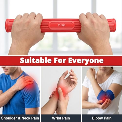 Image of Proberos Twist Resistance FlexBar Hand and Forearm Strengthener Wrist Forearm Exercise Equipment for Pain Relief Rehab Fitness and Travel Use