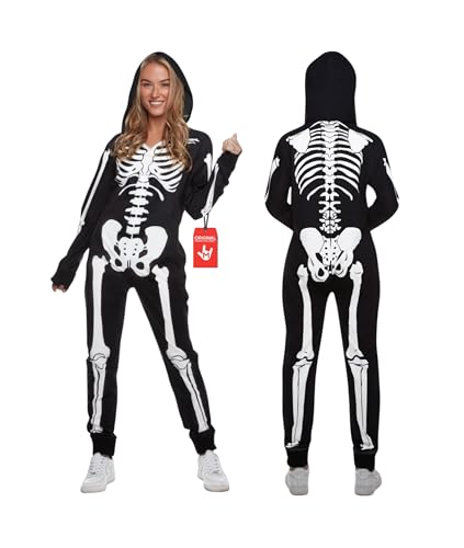 Pyjama squelette femme Morph pour déguisement Halloween et soirée à thème