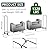 Outdoor Firewood Rack with Cover, 12.3FT 3/4 Cord of Firewood, Heavy Duty Firewood Holder & 600D Oxford Waterproof Cover for Outdoor Indoor Fireplace, Patio, Log Storage Rack for Firewood