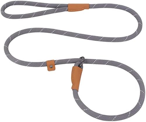 Slip Lead Dog Leash, Heavy Duty Dog Leash, Reflective Lead Leashes, Strong Mountain Climbing Rope Leash, No Pull Dog Training Leash for Small Medium and Large Dogs 5FT