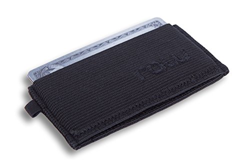 Minimalist Wallet & Credit Card Holder Men with Slim Design by Raw (Black)