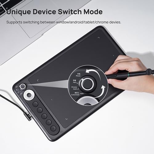 Image of Parblo Intangbo X7 Drawing Tablet 7.2x4.5 inch Graphics Tablets,Digital Drawing Tablet with Mode Switch,6 Customized Keys,Battery-Free Stylus S01 for Digital Art,Design,Work with Window /Mac,Android