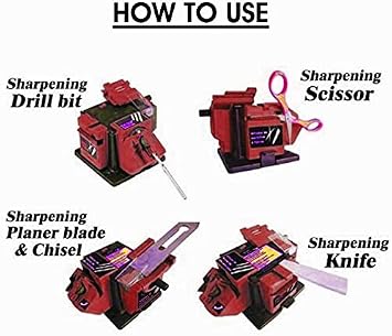 Universal Sharpening Station, Multifunctional Sharpener Professional Knife & Chisel & HSS Drill Electric Multitask Sharpening Machine