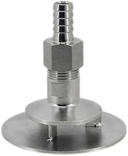 Sparge Plate, 1PC Homebrew Kettle/Keg Sparge Plate with 1/2" Male NPT Stainless Steel 304 Beer Brewing Equipment Mash Tuns Silver(B)
